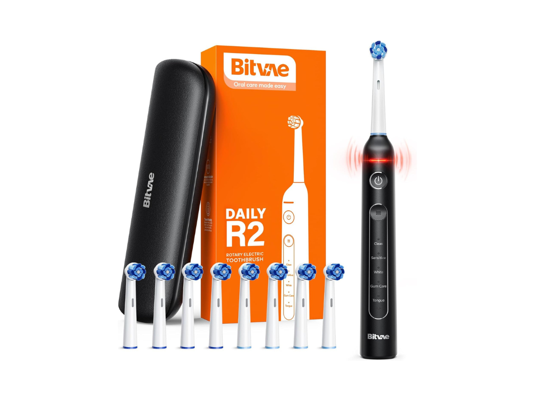 Buy Bitvae R2 Electric Toothbrush – 8 Heads + Case in Qatar Buy Bitvae R2 Electric Toothbrush – 8 Heads + Case in Qatar